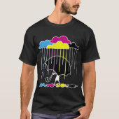 Ein farbiger Regen T-Shirt (Vorderseite)