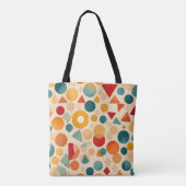 Ein farbiges abstraktes Muster mit geometrischen F Tasche (Rückseite)