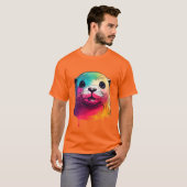 Ein farbiges Aquarell-Shirt T-Shirt (Vorne ganz)
