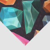 Ein farbiges Design der Gem-Serie 3 Seidenpapier (Ausschnitt)