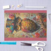 Ein farbiges Eule Seidenpapier (Handwerk)