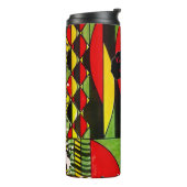 Ein Farbtupfer mit Rhythmus Thermosbecher (Nach links gedreht)