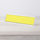 Ein Farbverlauf, der von Gelb zu Orange, Kreatin Schreibtischnamensplakette (Vorderseite )