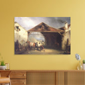 Ein Farrier, der ein Pferd zeigt Leinwanddruck (Insitu (Wohnzimmer))