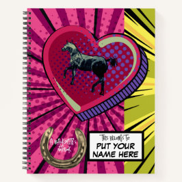 ein Farrier-/Schmiedeheft Notizblock