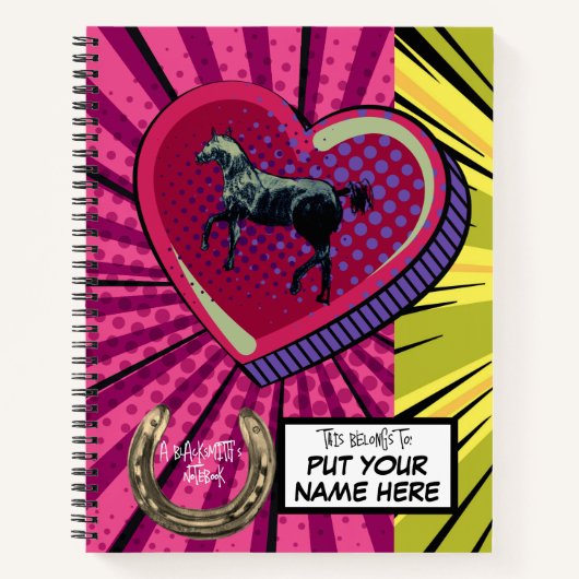 ein Farrier-/Schmiedeheft Notizblock (Vorderseite)