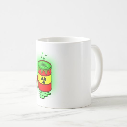 Ein Fass von grünem Giftmüll. Kaffeetasse (VorderseiteRechts)