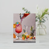 Ein faszinierender Cocktail anzeigen Folien Feiertagspostkarte (Stehend vorne)