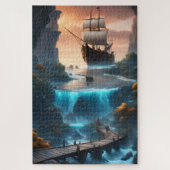 Ein faszinierender Höhleneingang Puzzle (Vertikal)