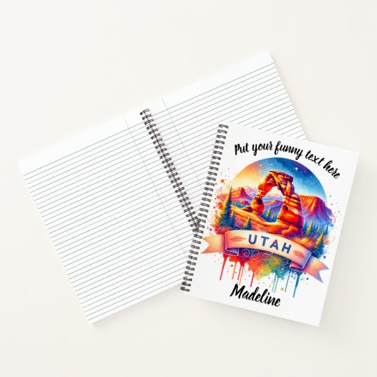 Ein faszinierender Sonnenuntergang im Nationalpark Notizblock (Innenseite)