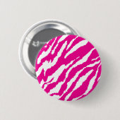 Ein faszinierendes Blumenmuster in Rosa und Weiß,  Button (Vorne & Hinten)