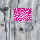 Ein faszinierendes Blumenmuster in Rosa und Weiß,  Button (Insitu)