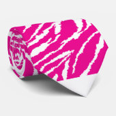 Ein faszinierendes Blumenmuster in Rosa und Weiß,  Krawatte (Gerollt)