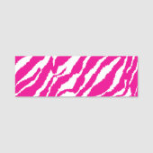 Ein faszinierendes Blumenmuster in Rosa und Weiß,  Namensschild (Vorderseite)