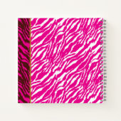 Ein faszinierendes Blumenmuster in Rosa und Weiß,  Notizblock (Rückseite)