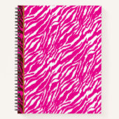 Ein faszinierendes Blumenmuster in Rosa und Weiß,  Notizblock (Vorderseite)