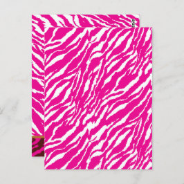 Ein faszinierendes Blumenmuster in Rosa und Weiß,  Postkarte