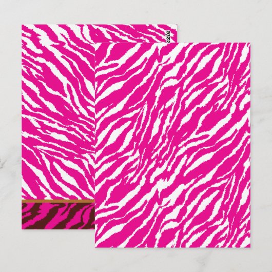 Ein faszinierendes Blumenmuster in Rosa und Weiß,  Postkarte (Vorne/Hinten)