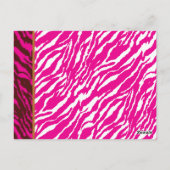 Ein faszinierendes Blumenmuster in Rosa und Weiß,  Postkarte (Rückseite)