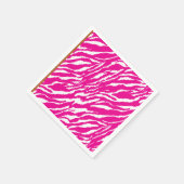 Ein faszinierendes Blumenmuster in Rosa und Weiß,  Serviette (Ecke)