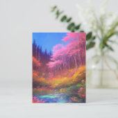 Ein faszinierendes Display magischer Sumpffarben Postkarte (Stehend Vorderseite)