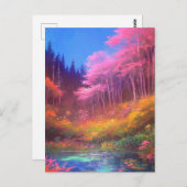 Ein faszinierendes Display magischer Sumpffarben Postkarte (Vorne/Hinten)