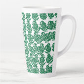 Ein faszinierendes grün-schwarzes Design mit einem Milchtasse (Rechts)