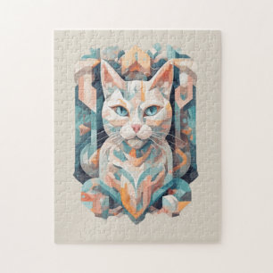 Ein faszinierendes Katzenpuzzle mit komplizierten Puzzle