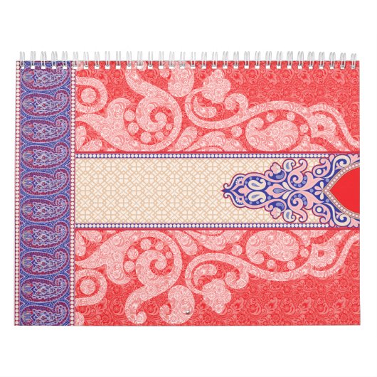 Ein faszinierendes Paisley-Muster mit lebhaftem Ro Kalender (Titelbild)