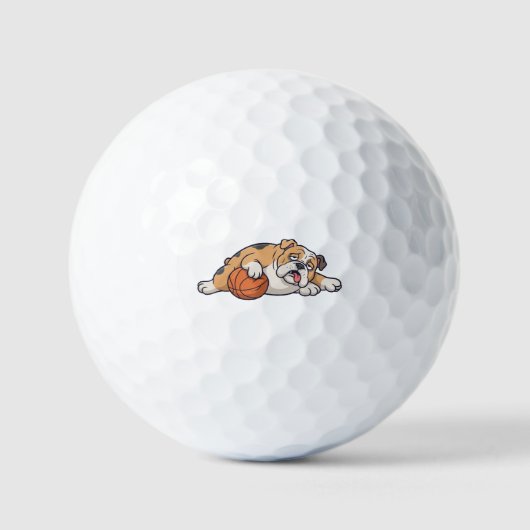 Ein fauler Hund Golfball (Vorderseite)