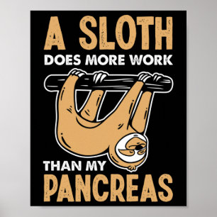 Ein Faultier funktioniert besser als meine Pankrea Poster