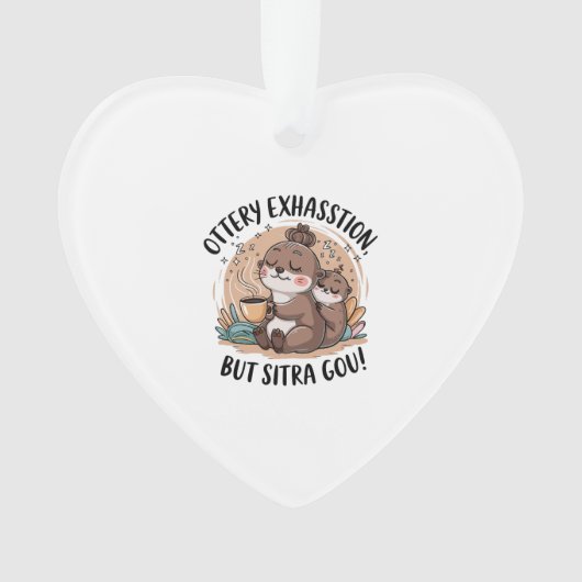 Ein Faultier Wildtier Müde Ornament (Vorderseite)