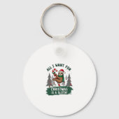 Ein Faultier zu Weihnachten. Niedliche Weihnachtsf Schlüsselanhänger (Vorderseite)