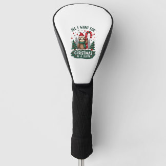 Ein Faultier zu Weihnachten. Süßes Weihnachtsfault Golf Headcover