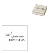 "Ein Feather auf dem Atem Gottes" Gummi-Briefmarke Gummistempel (Stempel)