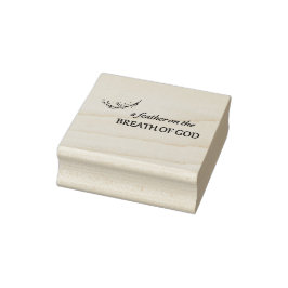 "Ein Feather auf dem Atem Gottes" Gummi-Briefmarke Gummistempel
