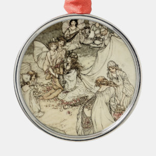 Ein Feen-Schmuckstück aus Ein Sommernachtstraum Silbernes Ornament