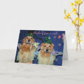 Ein feenhafter goldener Geburtstag Karte (Gelbe Blume)