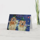 Ein feenhafter goldener Geburtstag Karte (Vorderseite)