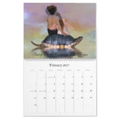Ein feenhafter Schildkröte-Überfahrt-Kalender Kalender (Feb 2027)