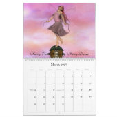 Ein feenhafter Schildkröte-Überfahrt-Kalender Kalender (Mär 2027)