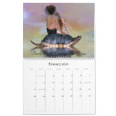 Ein feenhafter Schildkröte-Überfahrt-Kalender Kalender (Feb 2026)