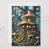 Ein Feenpilzhaus Einladung (Rückseite)