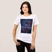 Ein Fehler in der Maschine Tri-Blend Shirt (Vorderseite voll)