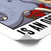 Ein Fehler ist eine Gelegenheit, Elefanten zu wach Poster (Ecke)