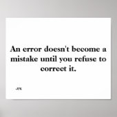 Ein Fehler Poster (Vorne)