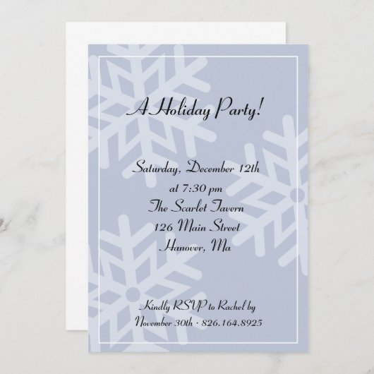 Ein Feiertags-Party! Einladung (Vorne/Hinten)