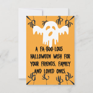 Ein fein-boo-lous-halloween Wünsche Karte