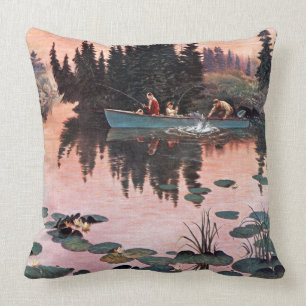 Ein feiner Fang durch John Clymer Kissen