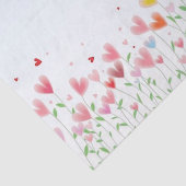 Ein Feld der Herzen Seidenpapier (Ausschnitt)